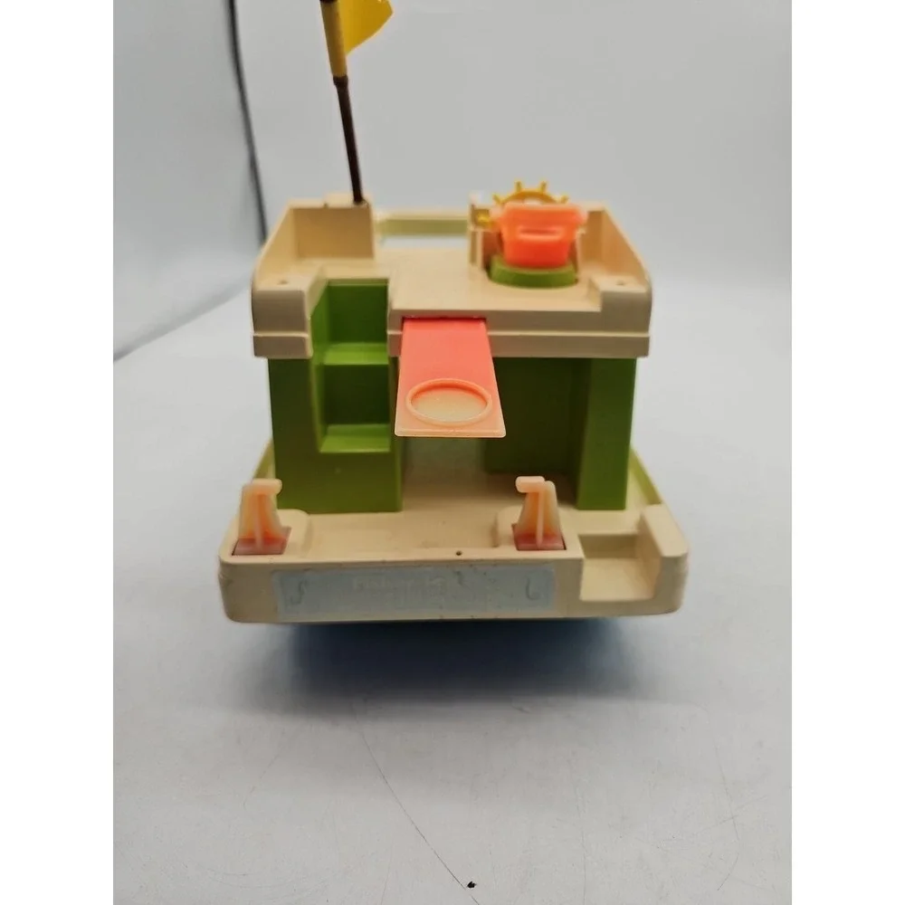 Vintage 1972 Fisher Price Little People Houseboat Happy House Boat Toy #985‎